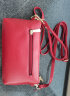 北狐 新款真皮手拿包女单肩小包韩版牛皮时尚妈妈手抓包手机零钱包 红色 实拍图