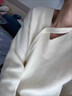 西儿法式针织连衣裙女春秋配大衣打底单穿新款长款毛衣裙 毛衣连衣裙米白色均码90-130斤 实拍图