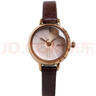 聚利时简约复古小表盘女士手表气质ins风学生皮带款石英表送女友JA-979 褐色 实拍图