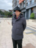 俞兆林（YUZHAOLIN） 中老年羽绒服男短款极寒加厚保暖连帽冬季老年人外套爸爸爷爷装 灰色 XL/180(130-145斤)穿 晒单实拍图