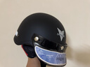 VEGAB-35 哑黑 3XL码 3C夏季哈日式雷复古摩托车半盔电动车骑行头盔 实拍图