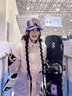酷峰新款韩版滑雪服男女加厚保暖防水单双板装备分体滑雪衣裤情侣雪衣 粉紫心上衣 M 实拍图