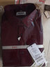 恒源祥保暖衬衫男士加绒加厚秋冬季纯色商务正工装宽松职业白色长袖衬衣 枣红色 C14X08024-桑 43 （180/104A） 实拍图
