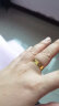 赛菲尔黄金戒指足金唯爱.ONE男女情侣固口金戒指对戒婚戒 女戒 16号约2.70克 实拍图