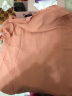 JUZUI玖姿夏季新款纯色法式蕾丝拼接短袖单上衣女雪纺衫 桔红 L 晒单实拍图