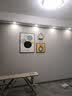 瑞尚现代简约餐厅装饰画抽象静物饭厅墙面创意挂画个性餐桌装饰画 温柔花语 左60*80右40*40+铁艺架，晶瓷面 实拍图