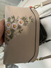 途尊（kingtrip）中老年人小包包女新款绣花妈妈包手提包送婆婆奶奶单肩斜挎包女神 卡其色 实拍图