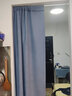 赫伊莎【窗帘+伸缩杆】窗帘免打孔安装一整套卧室门帘全遮光飘窗 米色(遮光85%左右) 【适合宽0.7～1.1米】帘1.4*2.0米高单开 实拍图
