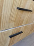 轶超拉手现代简约橱柜门拉手铝合金家具门把手黑色抽屉1米衣柜长拉手 A款黑色 孔距 128MM 实拍图