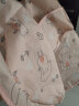 南极人宝宝吃饭罩衣儿童婴儿围兜饭兜男女孩画画衣围裙小孩防水反穿衣 粉色小熊 90（建议0-2岁） 实拍图
