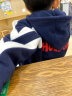 MQD童装男童卫衣中大童针织开衫儿童韩版摇粒绒外套 中国红 140cm 实拍图