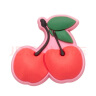 crocs卡骆驰智必星运动配件洞洞鞋花 可口美食水果系列 樱桃 均码 实拍图