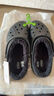 CROCS卡骆驰秋冬新品暖棉洞洞鞋男女秋冬款贝雅暖棉拖鞋|205969 黑/黑-060(建议买大一码) 39 (240mm) 实拍图