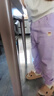 Classic Teddy精典泰迪童装女童裤子儿童卫衣中大童休闲百搭运动长裤 幻紫 130  实拍图