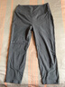 爱暇步春夏季瑜伽服裤女七分裤薄款紧身健身裤跑步运动短裤网纱透气速干 古木灰/网纱/薄款7分裤 X7131J XL 实拍图