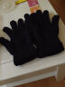 咖咪龙（KAMILONG）学生半边珊瑚绒分指针织手套男女冬季保暖加绒加厚手套 黑色 均码 晒单实拍图