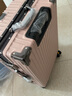 箱君行旅行李箱铝框密码箱拉杆箱大容量万向轮结实耐用学生高颜值旅行箱 肉粉色 （加厚箱体+双密码锁扣） 22英寸 （短途出行） 实拍图