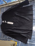 楠笙记@春秋季港风潮流原宿纯色长袖t恤男士韩版宽松百搭休闲情侣打底衫 黑色 XL 实拍图