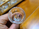 青苹果 家用水晶玻璃烈酒杯一口杯高脚杯白酒分酒器酒杯一壶一杯套装 分酒器150x6+高脚15x6+竹木架 1 实拍图