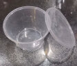 特美居一次性饭盒圆形透明塑料快餐盒加厚带盖打包盒汤碗50套装300ml 实拍图