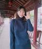 记述春秋高领毛衣女新款针织衫女宽松长袖套头内搭打底衫上 常规款咖啡色 #M(建议90-105斤) 实拍图