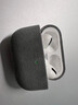 0度 苹果AirPods Pro3耳机壳保护套 Pods3/2/1代欧缔兰毛绒蓝牙耳机保护壳 全包防摔抗指纹轻奢男女 黑灰色-意大利Alcantara材质 AirPods Pro 实拍图