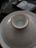 唯古 甜白釉盖碗茶杯茶具茶碗功夫三才碗简约现代纯色白瓷敬茶泡茶器喝茶 大号（满杯200ml） 实拍图
