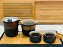南山先生  枯山水茶具套装家用客厅功夫茶具陶瓷防烫便携旅行茶具创意日式整套茶具轻奢送礼礼盒装 六件套装+长方茶盘 实拍图