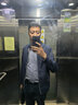 真维斯（Jeanswest）冰丝中袖男2026夏季简约印花宽松冰感速干短袖T恤男士大码上衣服 白色（自由签胸标） XL (180) (不起球不掉色) 实拍图