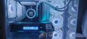 先马（SAMA） XW系列 黑/白一体式水冷散热器自定义IPS屏/高性能冷排/高规格/ARGB灯光 水冷cpu台式散热器 XW360白色无风扇版+黑钻1000W 雪装V2版 实拍图
