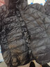 雅鹿羽绒服女短款轻薄冬连帽韩版时尚休闲白鸭绒外套修身AP 黑色 3XL 实拍图