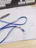 得力(deli)20根工作牌挂绳 证件卡工作证工牌/公交卡套/饭卡/门禁/地铁卡套 吊绳学生胸牌 蓝 办公用品 实拍图