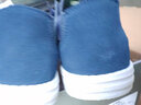 斯凯奇（Skechers）男鞋秋冬一脚蹬乐福鞋帆布鞋厚底低帮休闲商务鞋66387 蓝色/BLU 41.5 实拍图