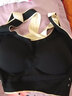 大美兔性感文胸小胸聚拢收副乳防下垂女士运动内衣大码侧扣调整型防震 一件装：黑色 XXL（140-160斤） 实拍图