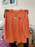 米娅琳 产后哺乳衣上衣春秋季外出长袖喂奶衣服辣妈款秋装外穿哺乳期T恤 桔色 2XL（适合140-160斤） 实拍图