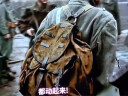 ANDSEEYOU品牌 双肩包男包 复古军绿帆布包 潮流男青年书包 时尚大容量电脑背包多功能旅行包 军绿色 实拍图