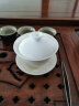 益馨荣 陶瓷茶碗盖子 盖碗底座 茶杯茶具茶道配件 功夫茶具套装 直径8CM 盖子（适合9-9.5CM口径 晒单实拍图
