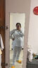 草景家孕妇睡衣夏季薄款纯棉月子服宽松大码产后夏天吸汗透气哺乳衣套装 923蓝色 XXXXL(建议体重180-210斤左右) 实拍图