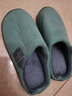 帅貅棉拖鞋女冬季厚底情侣可爱韩版学生宿舍家居防滑室内拖鞋月子鞋 灯芯绒绿色 38-39 （适合37-38） 实拍图