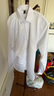BAOMINGLI衬衫男春秋款男士商务休闲纯色免烫长袖韩版修身职业正装工作衬衣 白色 5XL 实拍图