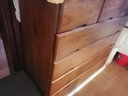 旷逸 斗柜实木卧室储物柜简约时尚客厅收纳柜子 横七斗菱形100-5咖色 100*45*95 实拍图