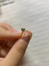 御龙镜  999足金星星黄金耳钉五角星S型扭扭耳针爱心圆球弯钩耳饰送女友 爱心耳钉一对 实拍图