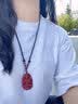 玉有情本命佛朱砂吊坠男女款原矿高透光颗粒守护神项链送男女友 实拍图
