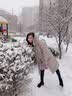慕奈纤高端品牌女装羽绒服女中长款新品过膝加厚白鸭绒大毛领外套女 香槟色(真狐狸大毛领) M(106-120斤左右) 实拍图