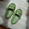 迟到时光鲨鱼拖鞋男居家新品厚底软底防滑凉拖鞋男士四季室内凉拖鞋女外穿 墨绿【升级款】 40-41 【适合40-41码】 实拍图