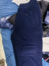 AKSERIESAK男装复古印花针织小直筒合体版罗纹收脚口运动卫裤男1952224 藏蓝色 S 实拍图