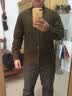MUJI 男式 法兰绒 衬衫 男士长袖衬衣外套 休闲纯棉全棉 ACA77C1A 卡其绿 M (170/92A) 实拍图