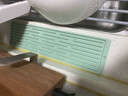 风和大海大号硅胶沥水垫隔热厨房台面垫子砂锅垫耐高温吧台垫水壶垫菜板垫 清水绿 长条形30.5*8*0.5cm 实拍图