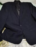 席臣加肥加大码西装外套休闲男宽松商务西服显瘦大号胖子肥佬西服套装 两件套藏青色 7XL （240-260斤） 实拍图