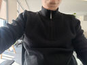 杉杉羊毛衫100%绵羊毛加厚重磅男秋冬柔软亲肤拉链立领毛衣针织打底衫 实拍图